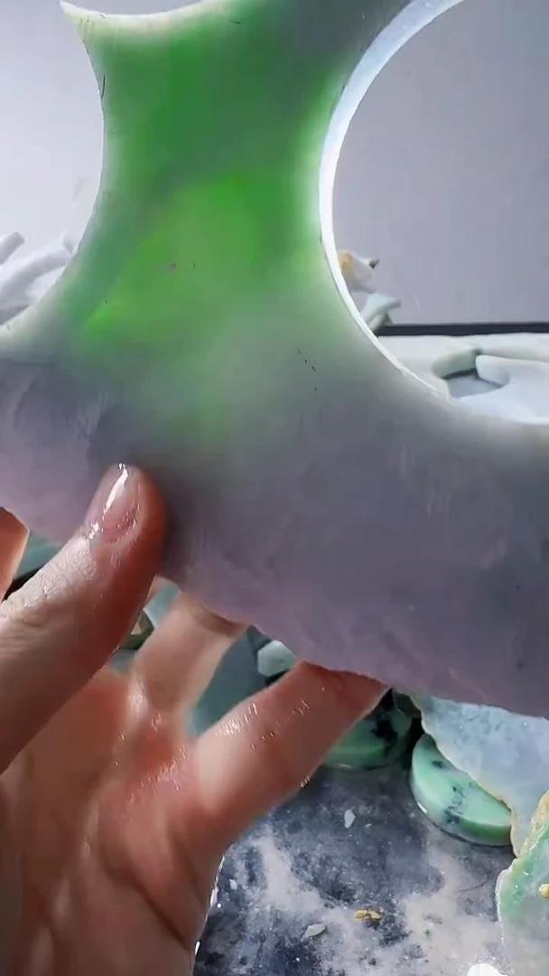 裸石翡翠缅甸翡翠A货文125