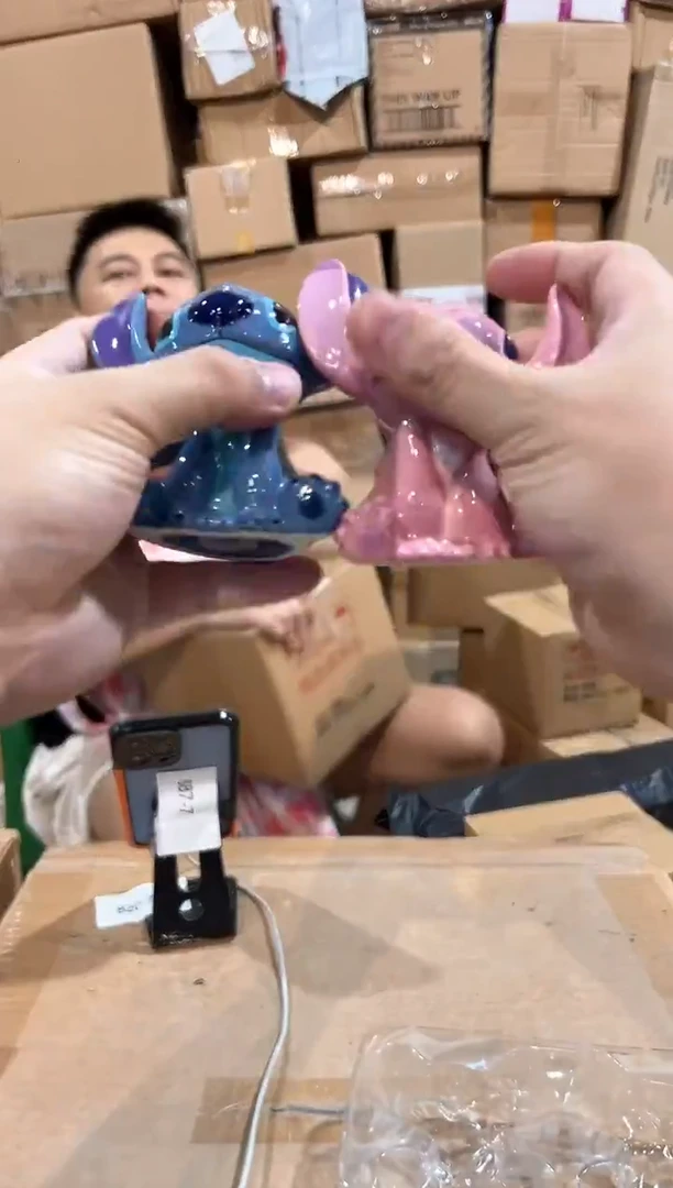 瓷片原盒史迪仔安琪粉瓶