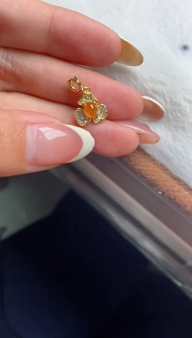 银S925镶嵌戒指翡翠天然A货翡翠