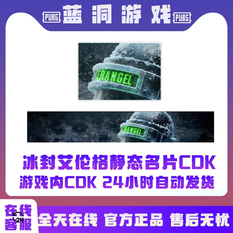 PUBG绝地求生冰封艾伦格静态名片官方CDK激活码兑换码