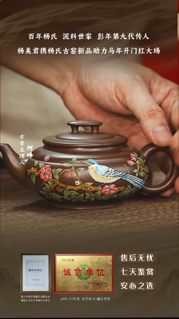 杨美君彭年紫泥上新桥240cc