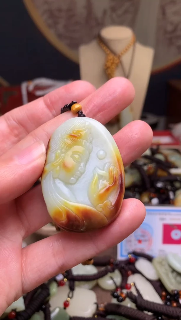 颈饰未镶嵌和田玉新疆料青海料清水和田玉吊坠