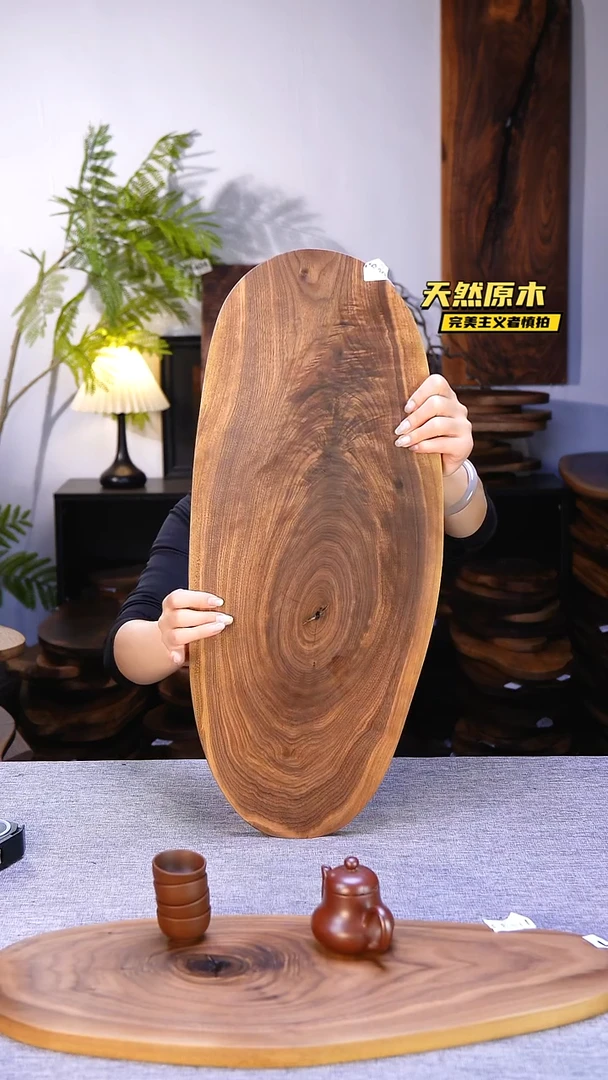 木北美黑胡桃原木.干裂疤结不属于商品质量问题完美主义者慎拍