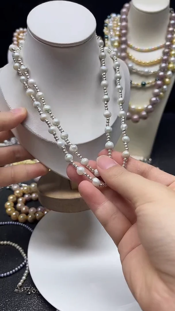 颈饰未镶嵌淡水珍珠多人