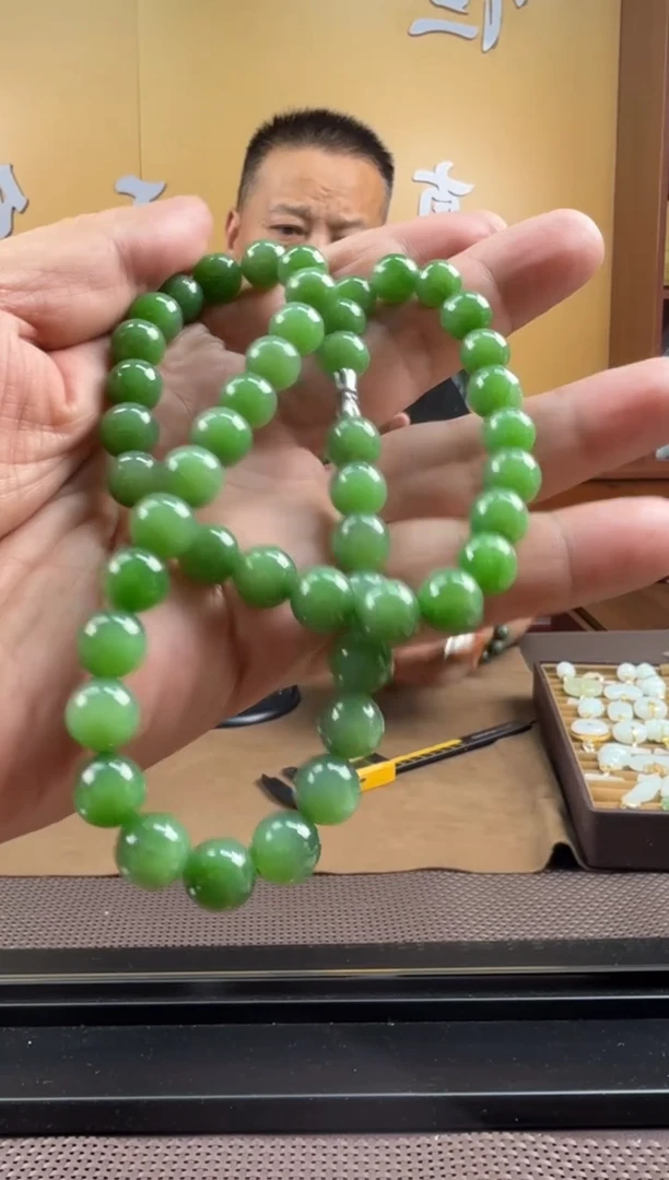 颈饰未镶嵌和田玉项链10mm