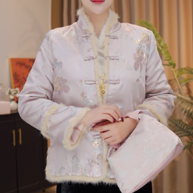 复古时髦中国风盘扣国风女装秋冬新款2024D6263——冰冰杭锦仓