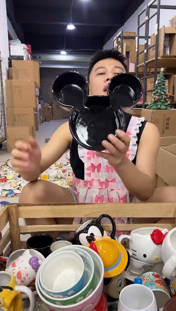 瓷片米奇收纳