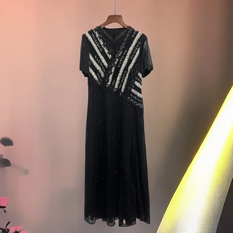 E256092设计师新款洋气宽松连衣裙修身名媛时尚气质连衣裙收腰