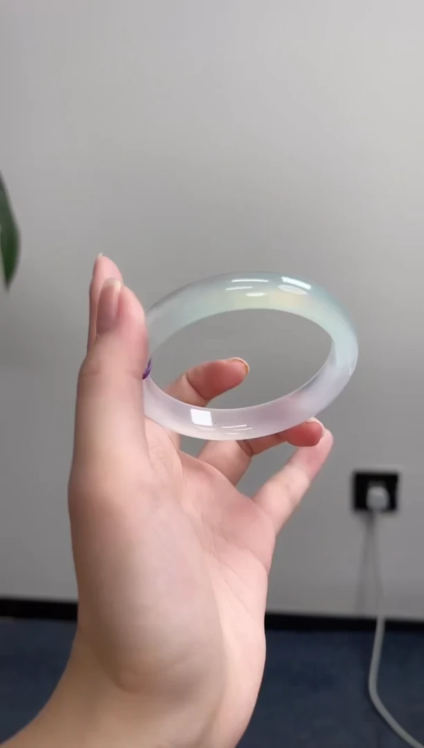 手镯玛瑙/玉髓未镶嵌58-59正圈半山水