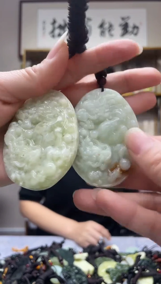 未镶嵌岫玉吊坠多样性发货*拍一发一