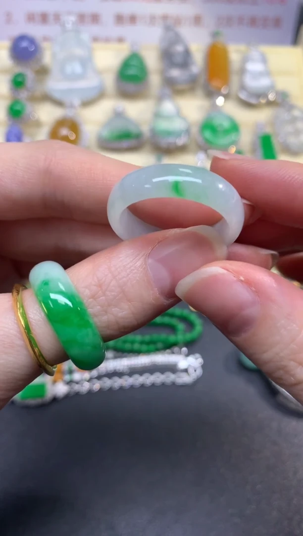 翡翠戒指未镶嵌戒指|600+60