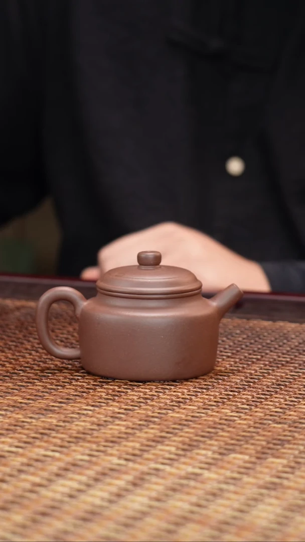 茶壶紫砂汀禾紫砂羊角山紫泥德钟