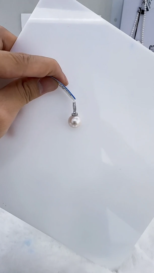 银S925镶嵌淡水珍珠DA曼塔珍珠吊坠12 b639