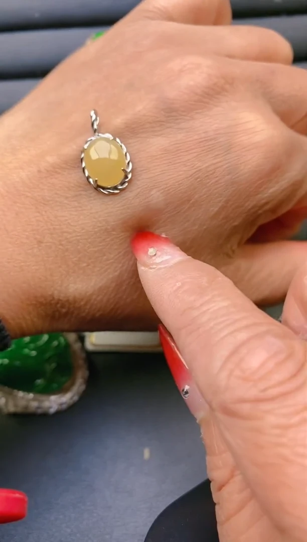 【闪购商品】翡翠戒指银S925镶嵌天然A货翡翠1