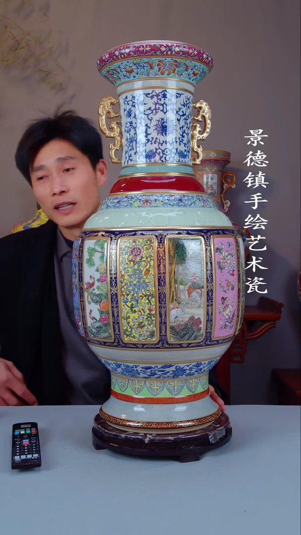 摆件陶瓷景德镇手工手绘陶瓷摆件31