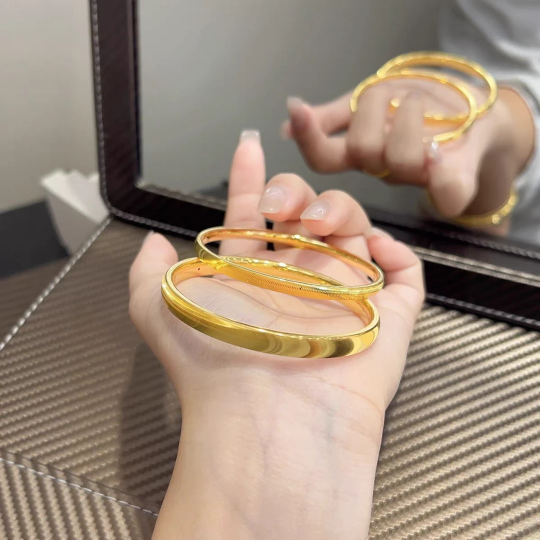 镀真金高品质铜底猫眼实心经典女款链条