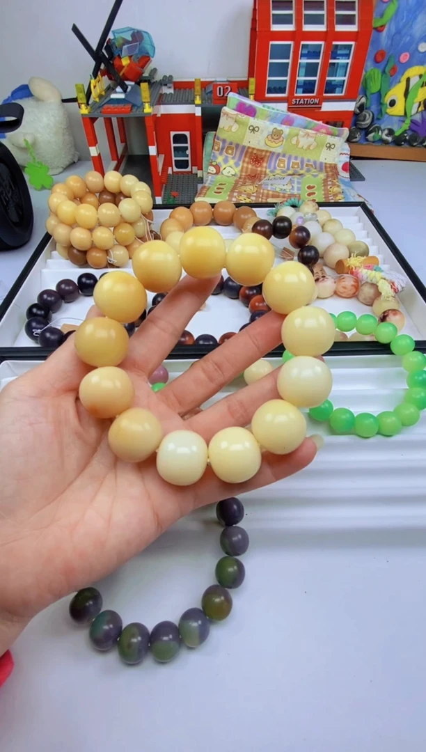 手串菩提根/象牙果手工干磨卡20 苹果珠福利