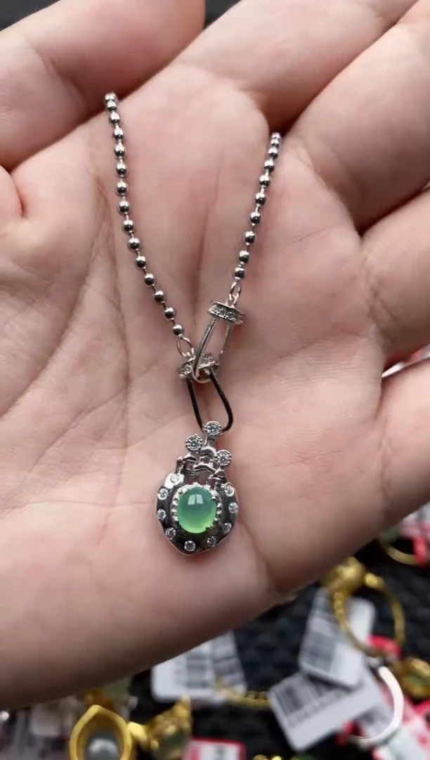 【闪购商品】翡翠戒指银S925镶嵌11111---2