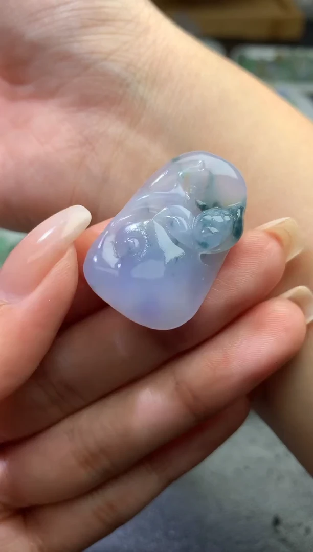 未镶嵌定制翡翠毛货 32-20.2-5.8