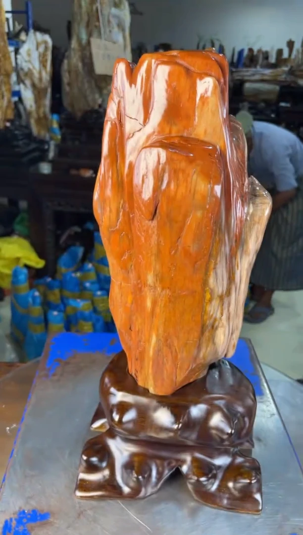 未镶嵌摆件硅化玉22