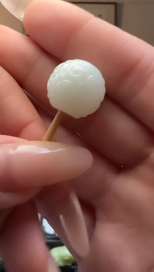 【闪购商品】和田玉白玉圆未镶嵌单珠