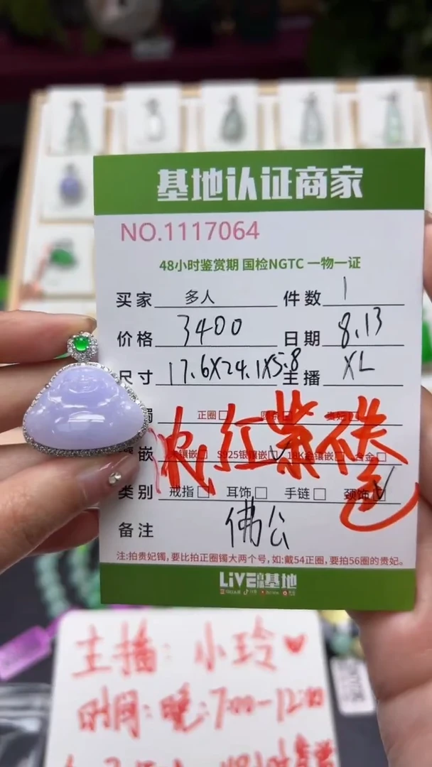 翡翠银S925镶嵌吊坠(不含链)多人