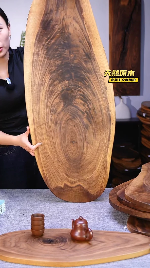 木北美黑胡桃原木.干裂疤结不属于商品质量问题完美主义者慎拍