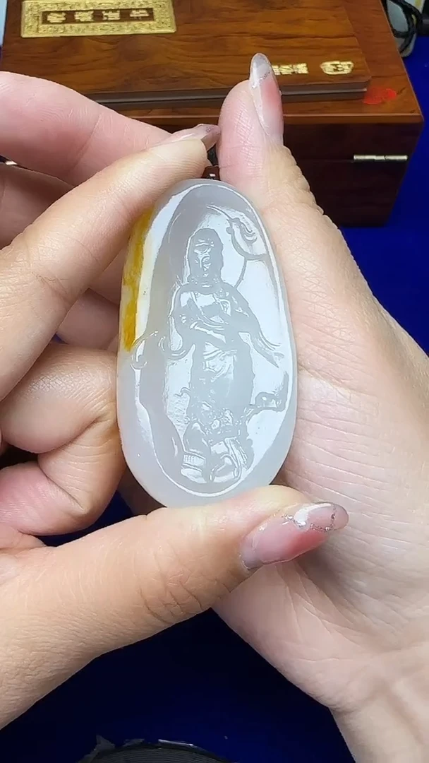 和田玉未镶嵌挂件1