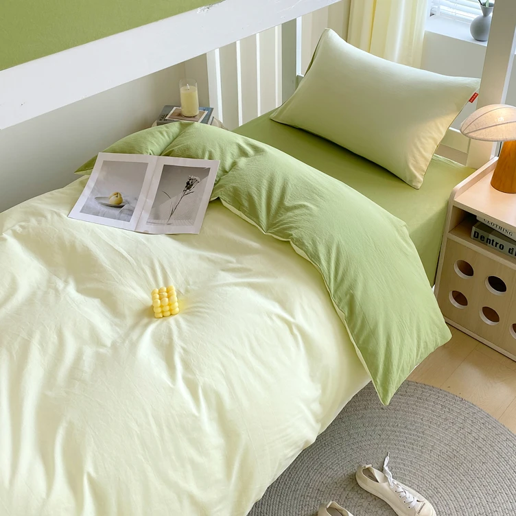 大学生宿舍水洗棉床上三件套高中住校专用被套被芯床垫一整套六