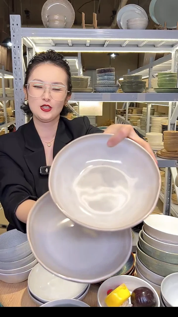 瓷286外贸尾货高温釉下彩陶瓷餐具默认微瑕