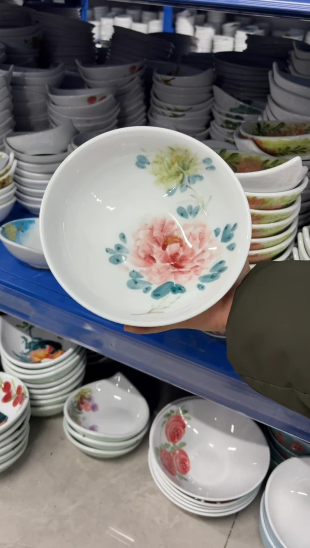 景德镇高温陶瓷食品级手绘釉中彩-大胖碗