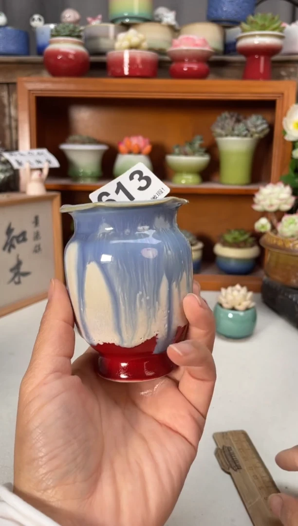瓷片613知木小芳花盆