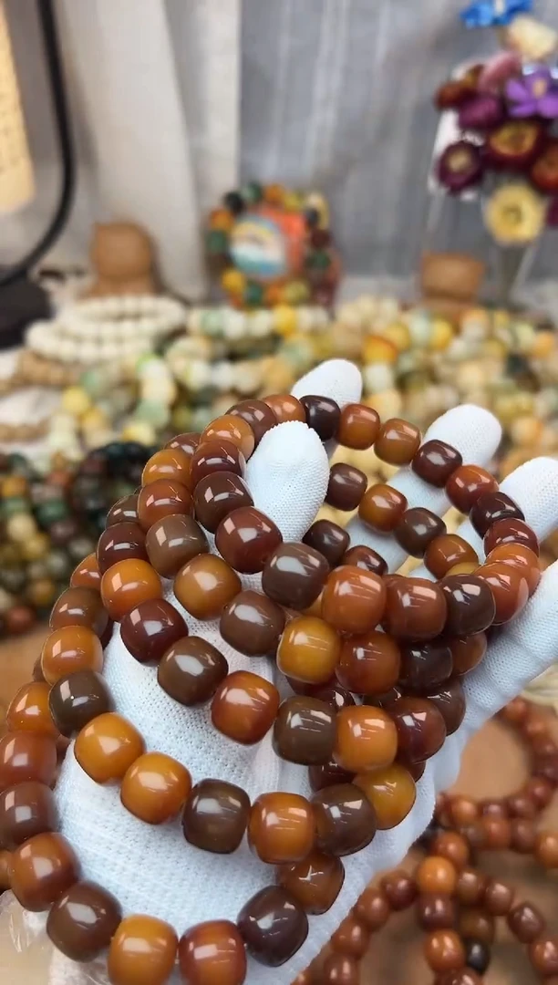 菩提根/象牙果手串12.7油膏单圈一条1001