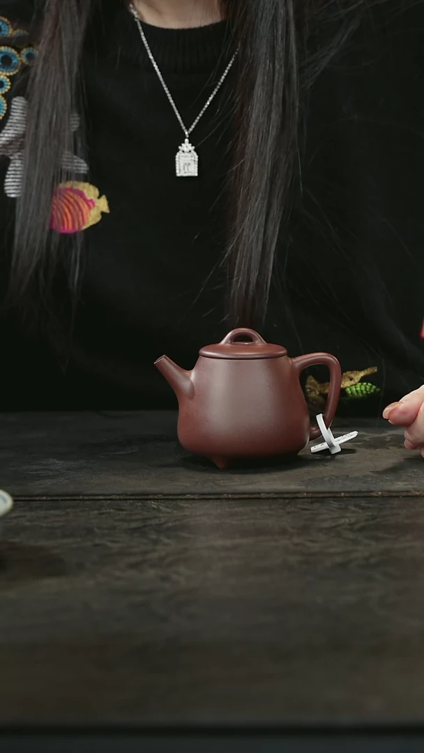 茶壶紫砂老紫泥高石瓢200cc