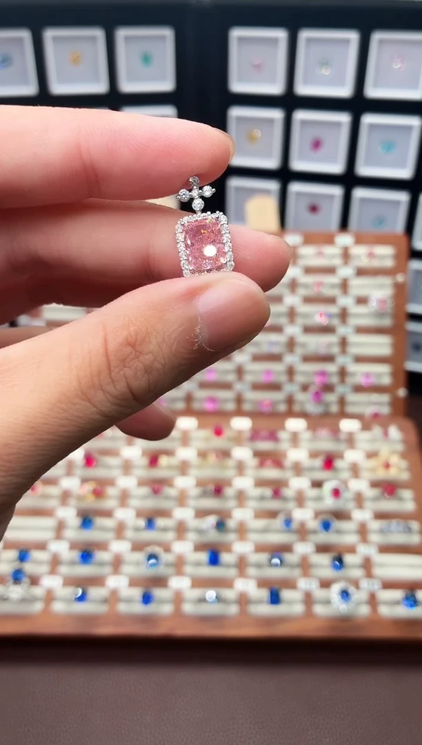 戒指彩色蓝宝石银S925镶嵌1111