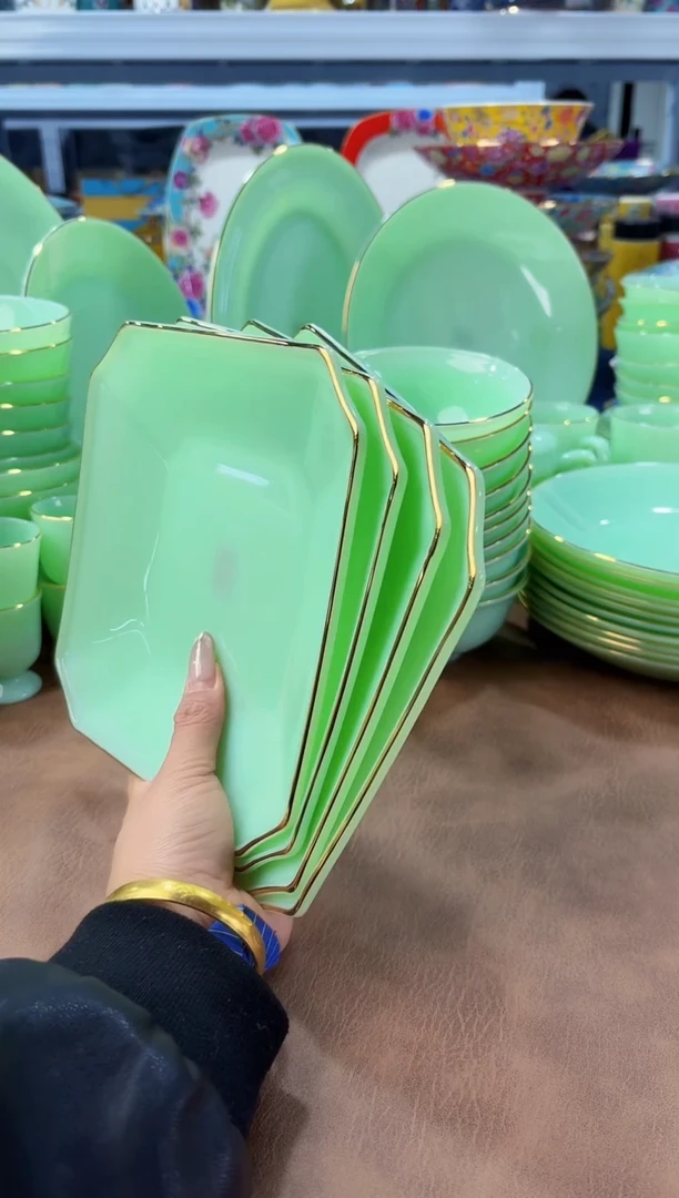 玉瓷7.5英寸方盘4只