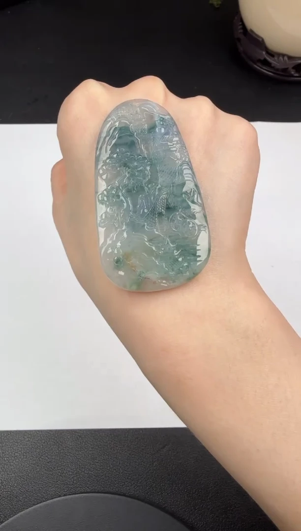 吊坠(不含链)未镶嵌翡翠翡翠饰品-107