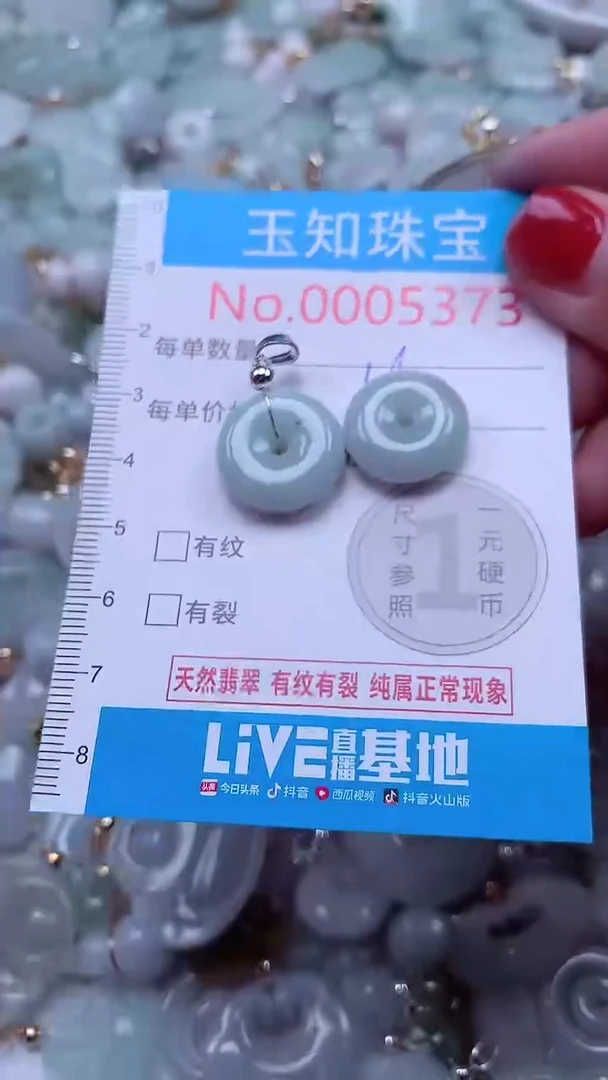 吊坠(不含链)未镶嵌翡翠5373