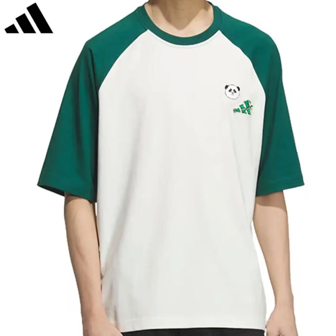 阿迪达斯/adidas男款圆领休闲运动半袖T恤 KC3370