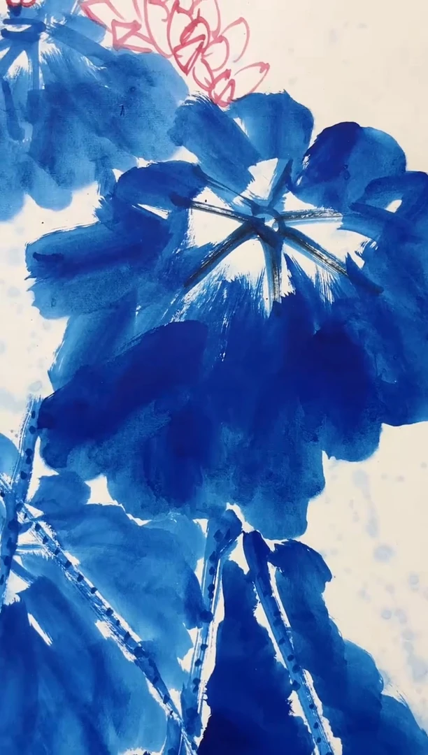 国画秦燕格国画手绘作品Y23