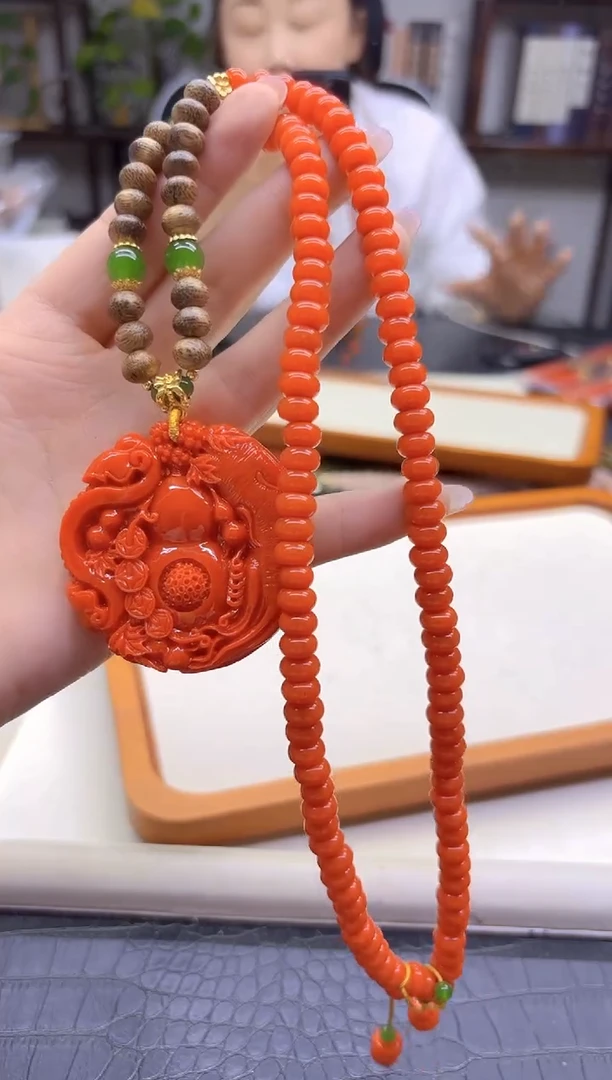 颈饰未镶嵌南红玛瑙DIY款M777