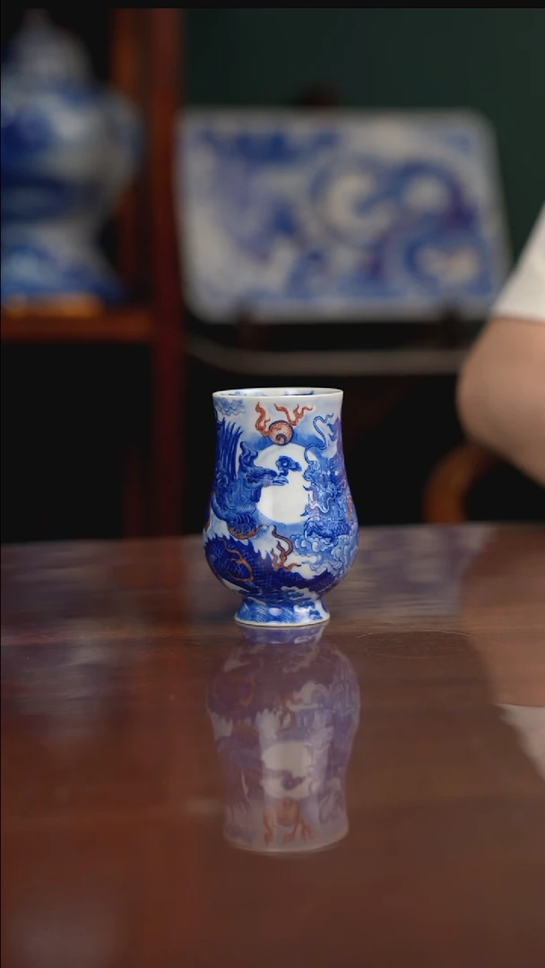 自成堂柴窑 龙凤凯恩杯