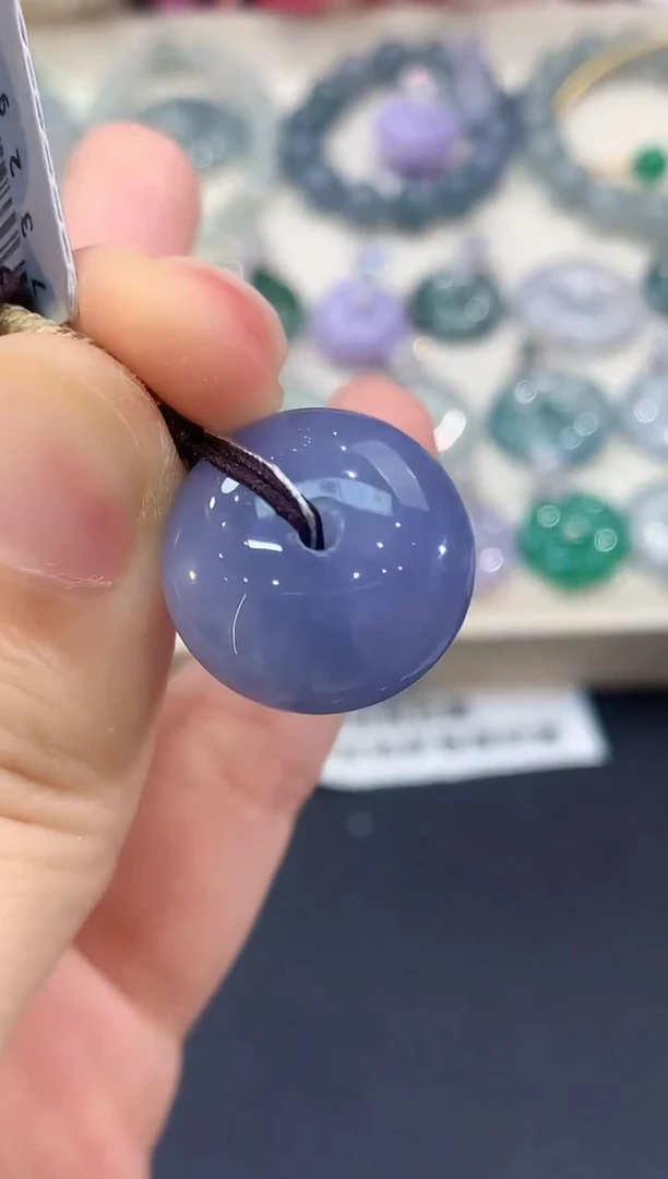 吊坠(不含链)未镶嵌翡翠B92 紫货有色差