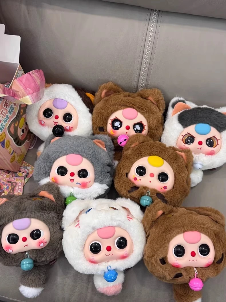 【许愿踩后四】娃三岁招财猫毛绒拉链包