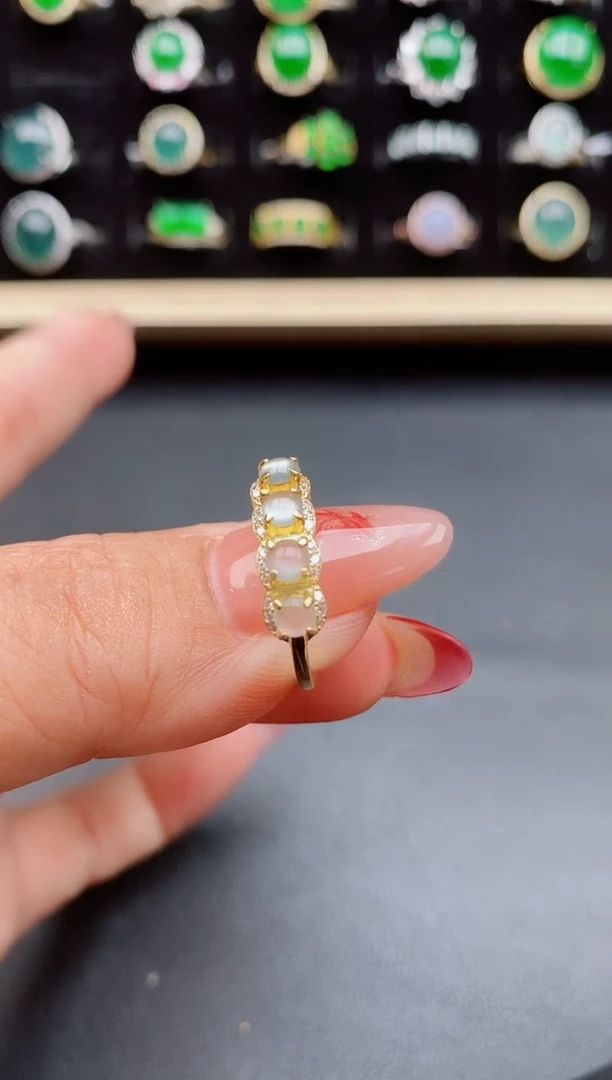 【闪购商品】翡翠戒指银S925镶嵌5080550