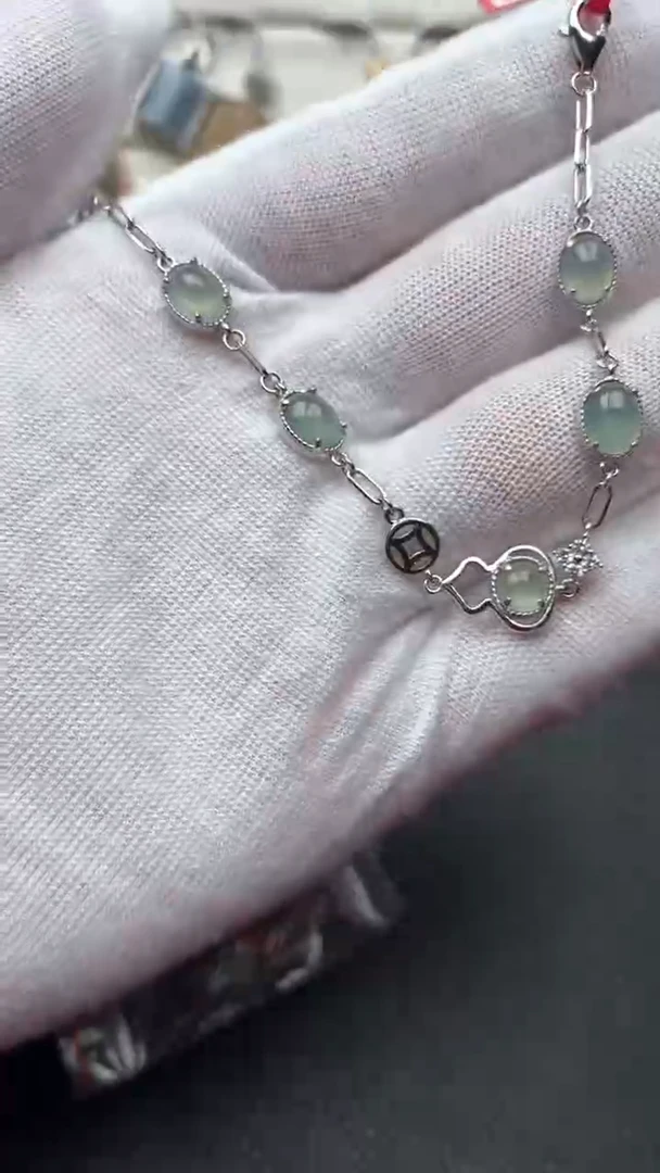 银S925镶嵌戒指翡翠1