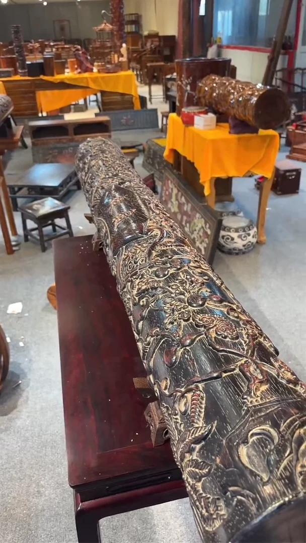 木紫檀紫气东来横财大的