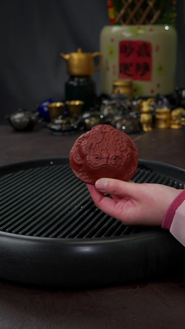 【闪购商品】杯【宜景窑】三足金蟾主人杯