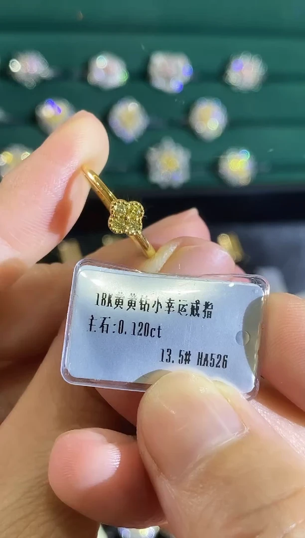 18K金镶嵌戒指钻石08