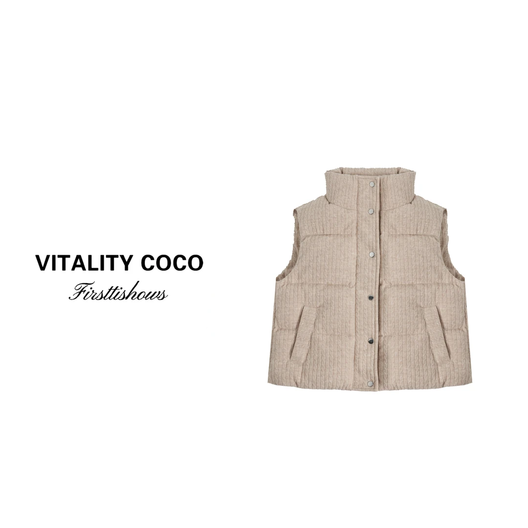 VITALITY COCO·LP系列新款女装 高定羽绒羊毛马甲-2625